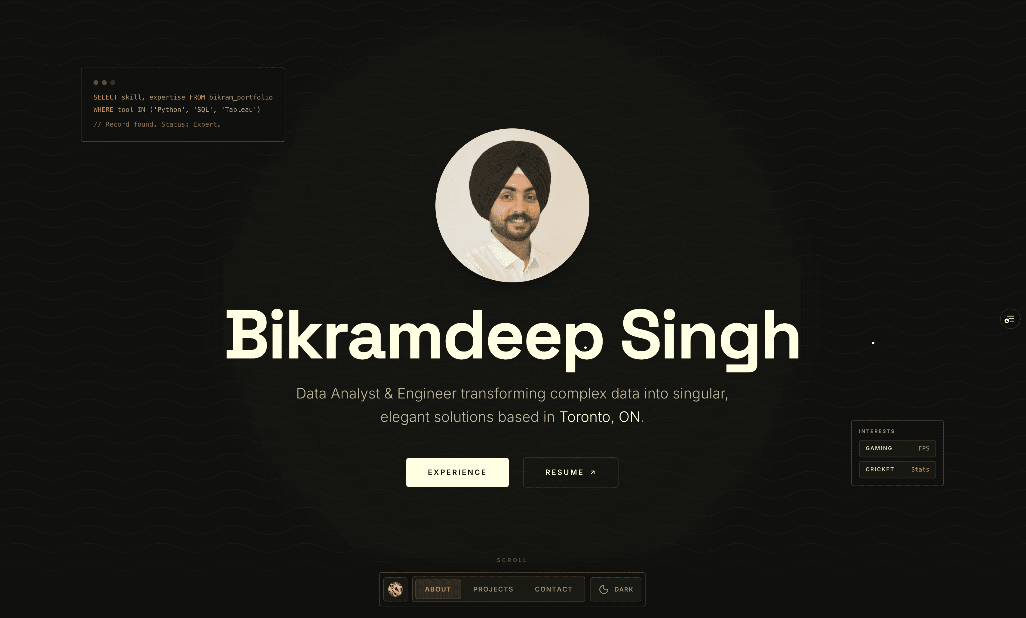 Bikramdeep Singh website preview