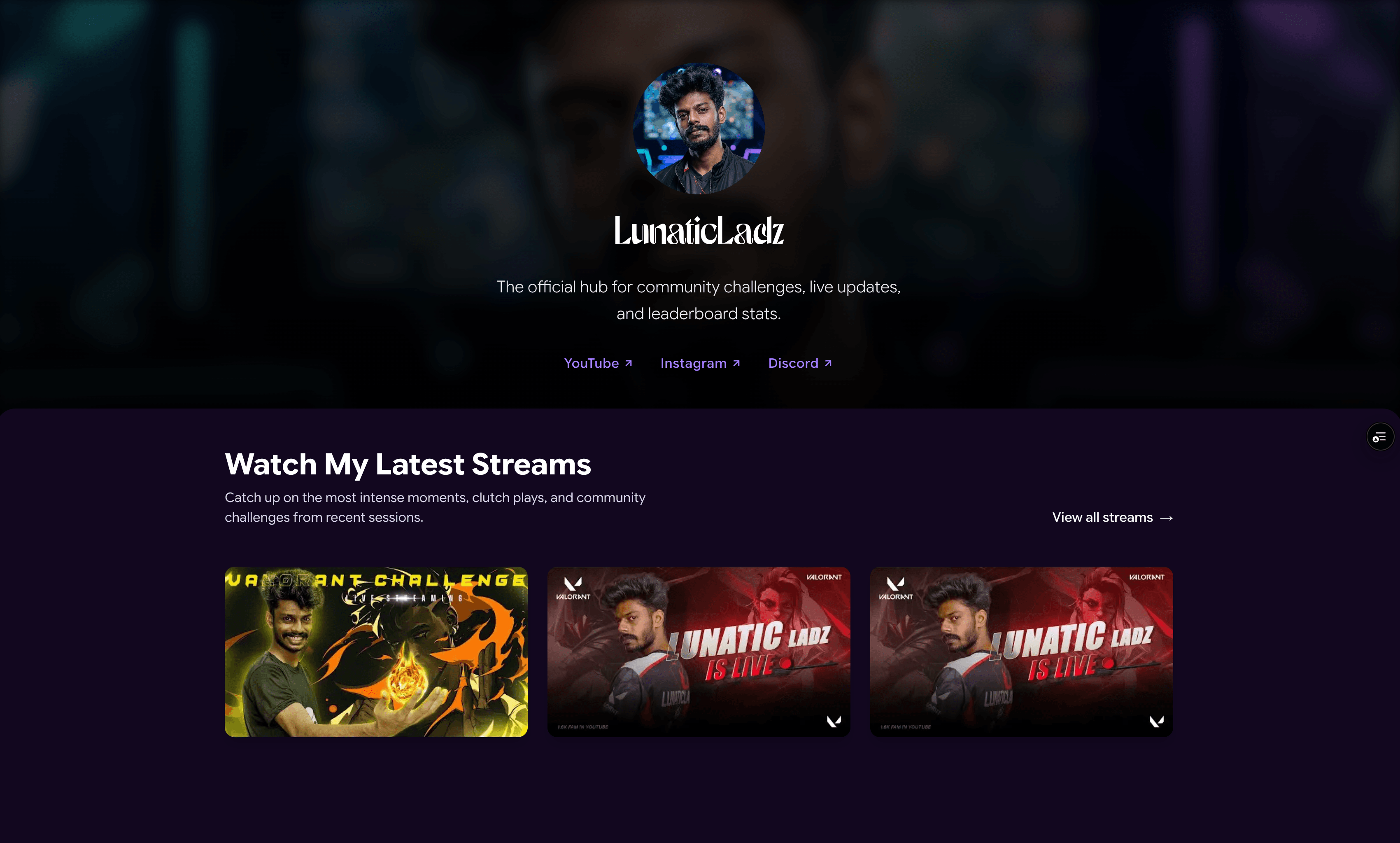 LunaticLadz website preview